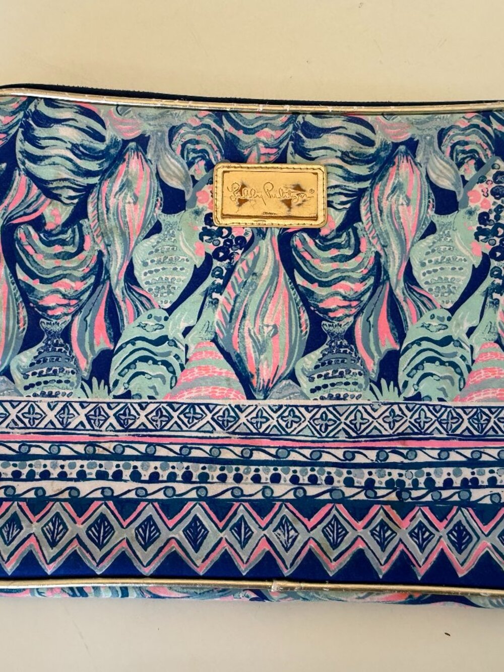 Lilly Pulitzer Computer case 10x13 used condition see pictures